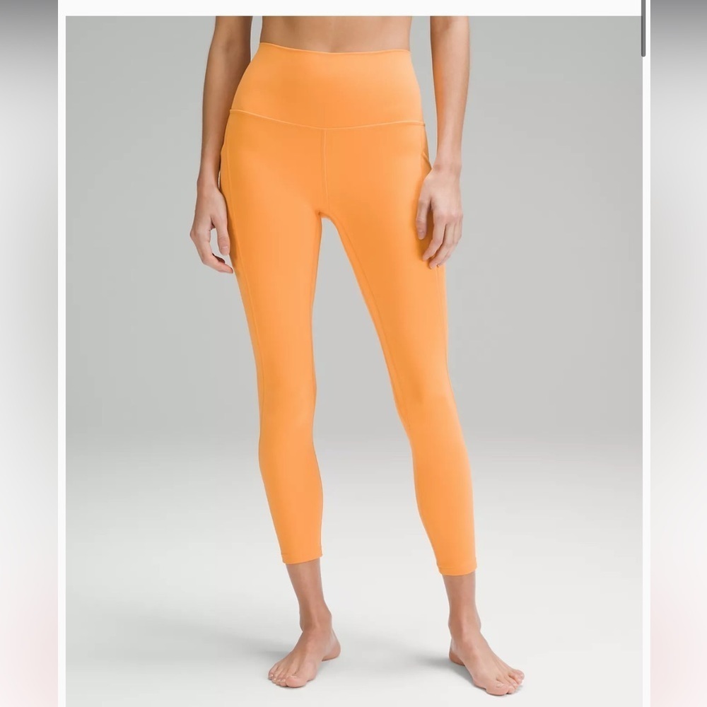 Lululemon Align Pant 25" with Pockets in Mango Dream